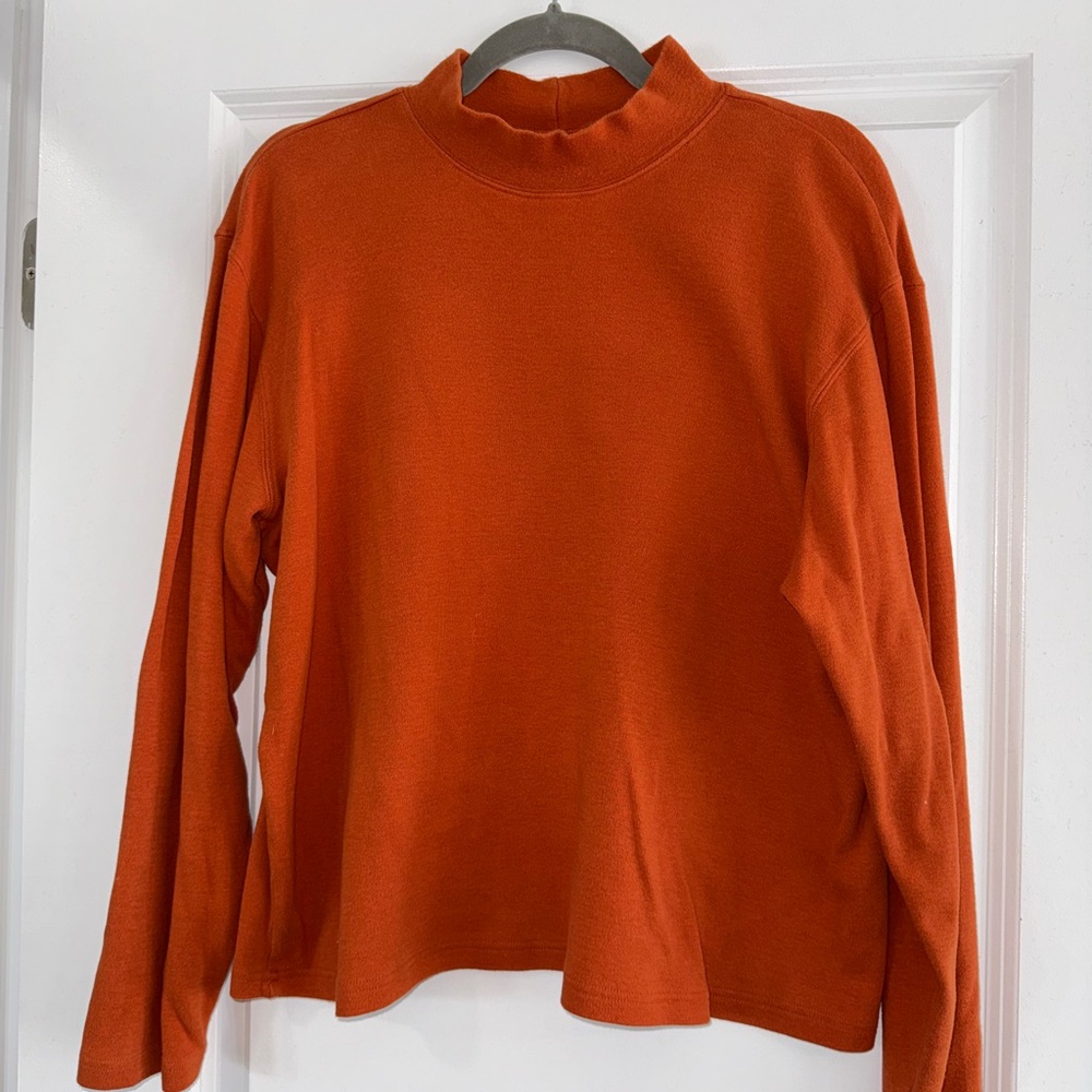 Women's Orange Long Sleeve Top